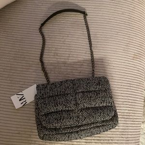 ZARA Wool Shoulder Bag